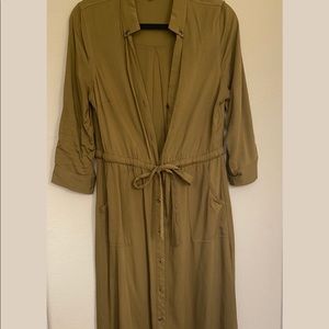 Forrest Green Midi Dress